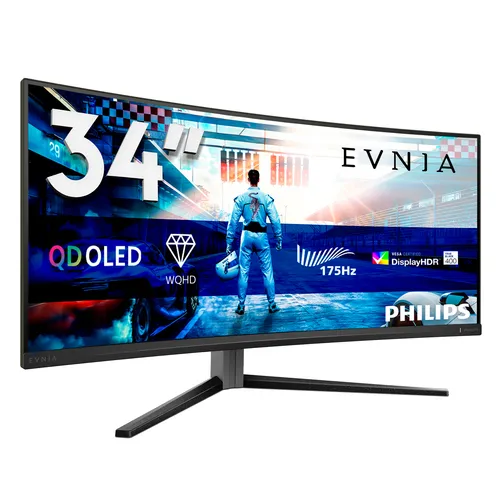 Philips Evnia 6000 34M2C6500/00 écran plat de PC 86,4 cm (34") 3440 x 1440 pixels Wide Quad HD QD-OLED Gris