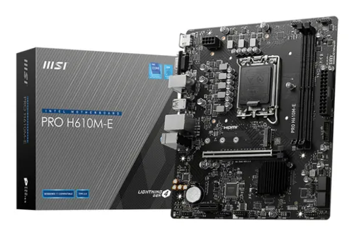 MSI PRO H610M-E placa base Intel H610 LGA 1700 micro ATX