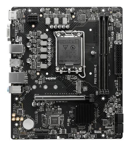MSI PRO H610M-E placa base Intel H610 LGA 1700 micro ATX