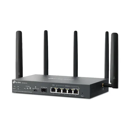 TP-Link Omada ER706W-4G router inalámbrico Gigabit Ethernet Doble banda (2,4 GHz / 5 GHz) Negro