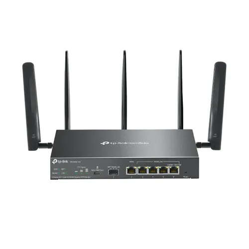 TP-Link Omada ER706W-4G router inalámbrico Gigabit Ethernet Doble banda (2,4 GHz / 5 GHz) Negro