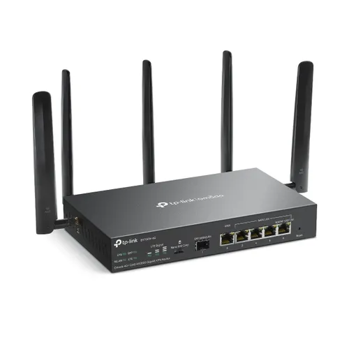 TP-Link Omada ER706W-4G router inalámbrico Gigabit Ethernet Doble banda (2,4 GHz / 5 GHz) Negro