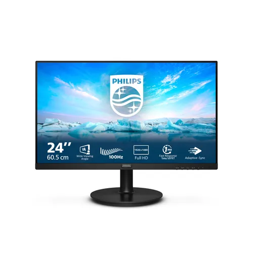 Philips V Line 241V8LAB/00 Monitor PC 60,5 cm (23.8") 1920 x 1080 Pixel Full HD LCD Nero