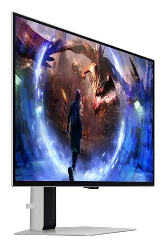 Samsung G60SD computer monitor 68.6 cm (27") 2560 x 1440 pixels Quad HD OLED Silver