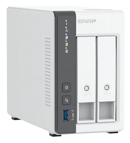 QNAP TS-216G servidor de almacenamiento NAS Torre Cortex-A Cortex-A55 4 GB 0 TB Blanco