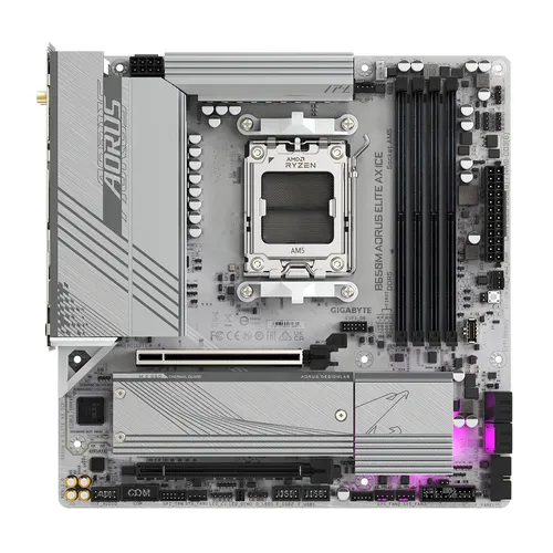 GIGABYTE B650M AORUS ELITE AX ICE Moederbord