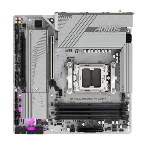 GIGABYTE B650M AORUS ELITE AX ICE Moederbord