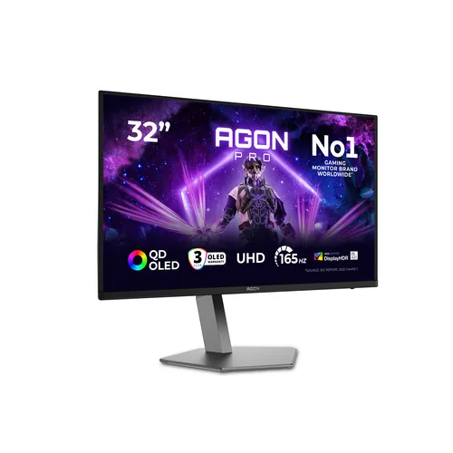 AOC AGON PRO AG326UD Computerbildschirm 80 cm (31.5") 3840 x 2160 Pixel 4K Ultra HD QD-OLED Schwarz