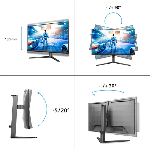 Philips Evnia 5000 27M2N5500/00 écran plat de PC 68,6 cm (27") 2560 x 1440 pixels Quad HD LCD Gris
