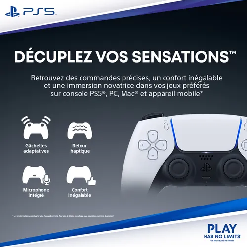 Sony Interactive Entertainment PS5 DualSense Edge Controller Nero Bluetooth/USB Gamepad Analogico/Digitale PlayStation 5