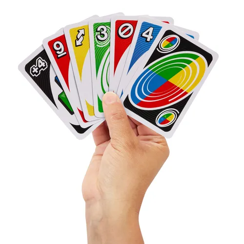 Mattel Games UNO Spin Card Game for Kid, Adult & Family Nights, Classic Play with Spinner