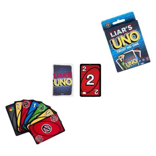 Mattel Games Liar’s UNO Card Game for Adults, Kids, Families, Parties & Game Nights, Trick Play & Bluffing