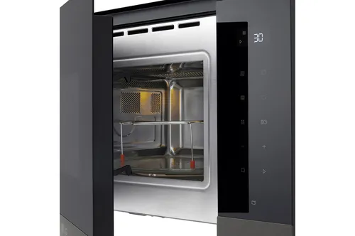 LG MG7Z2593B micro-onde Noir, Acier inoxydable Micro-ondes grill Intégré 25 L 900 W