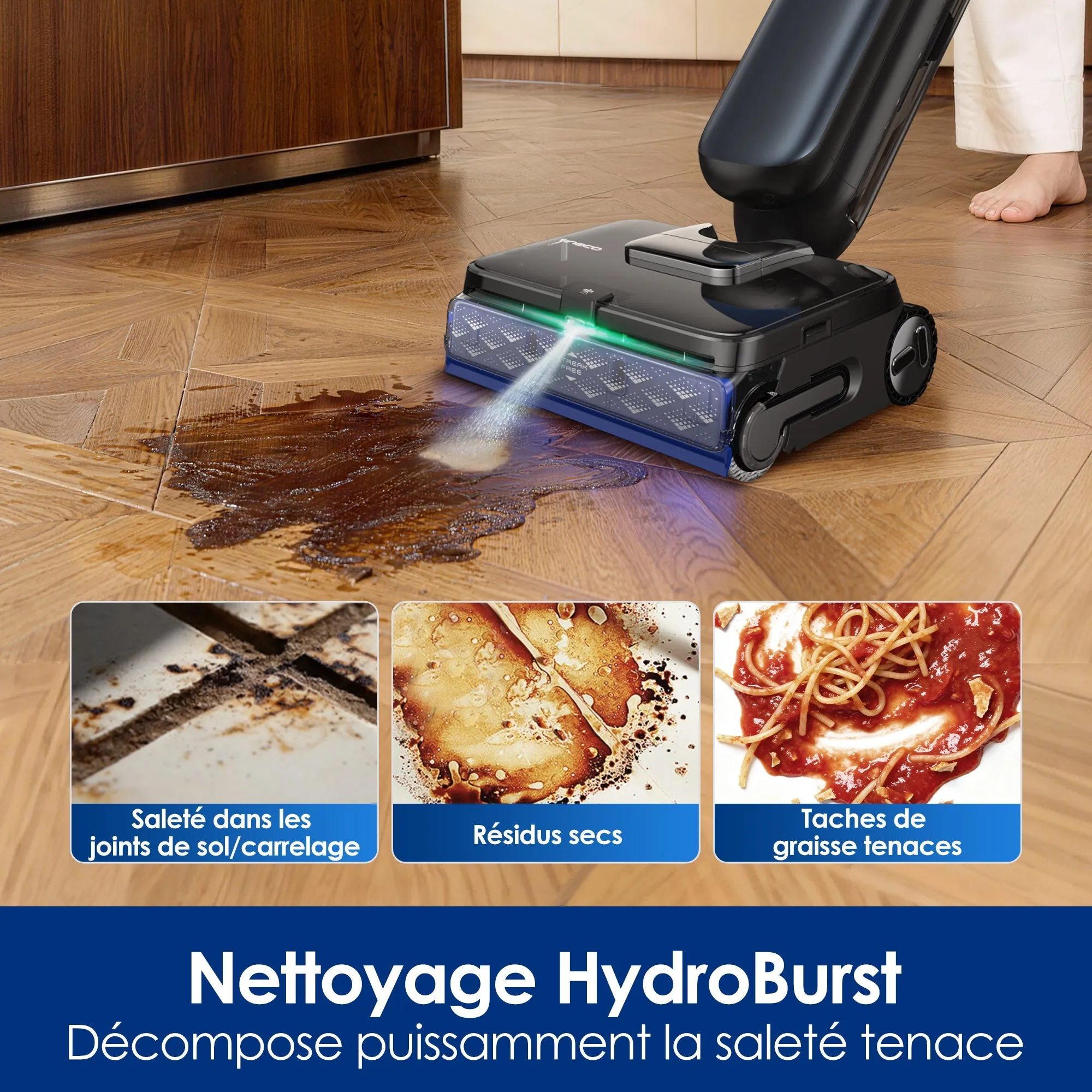 Tineco Floor One STATION S9 Artist Aspirateur Laveur Sans Fil