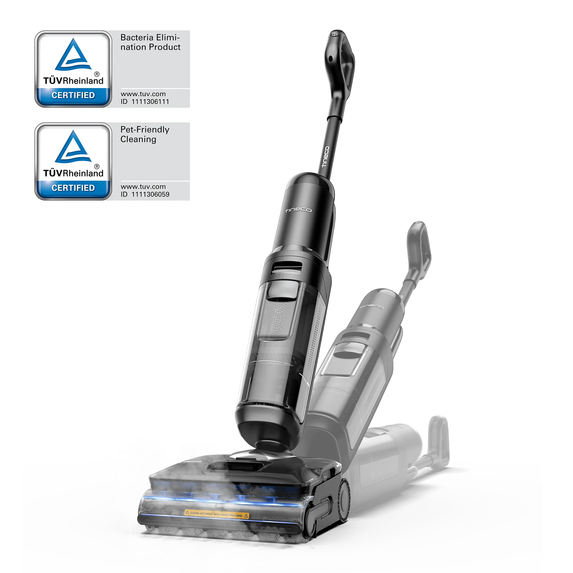 Tineco FLOOR ONE S7 Stretch Steam Aspirateur Balai Vapeur Sans Fil Tout-en-Un