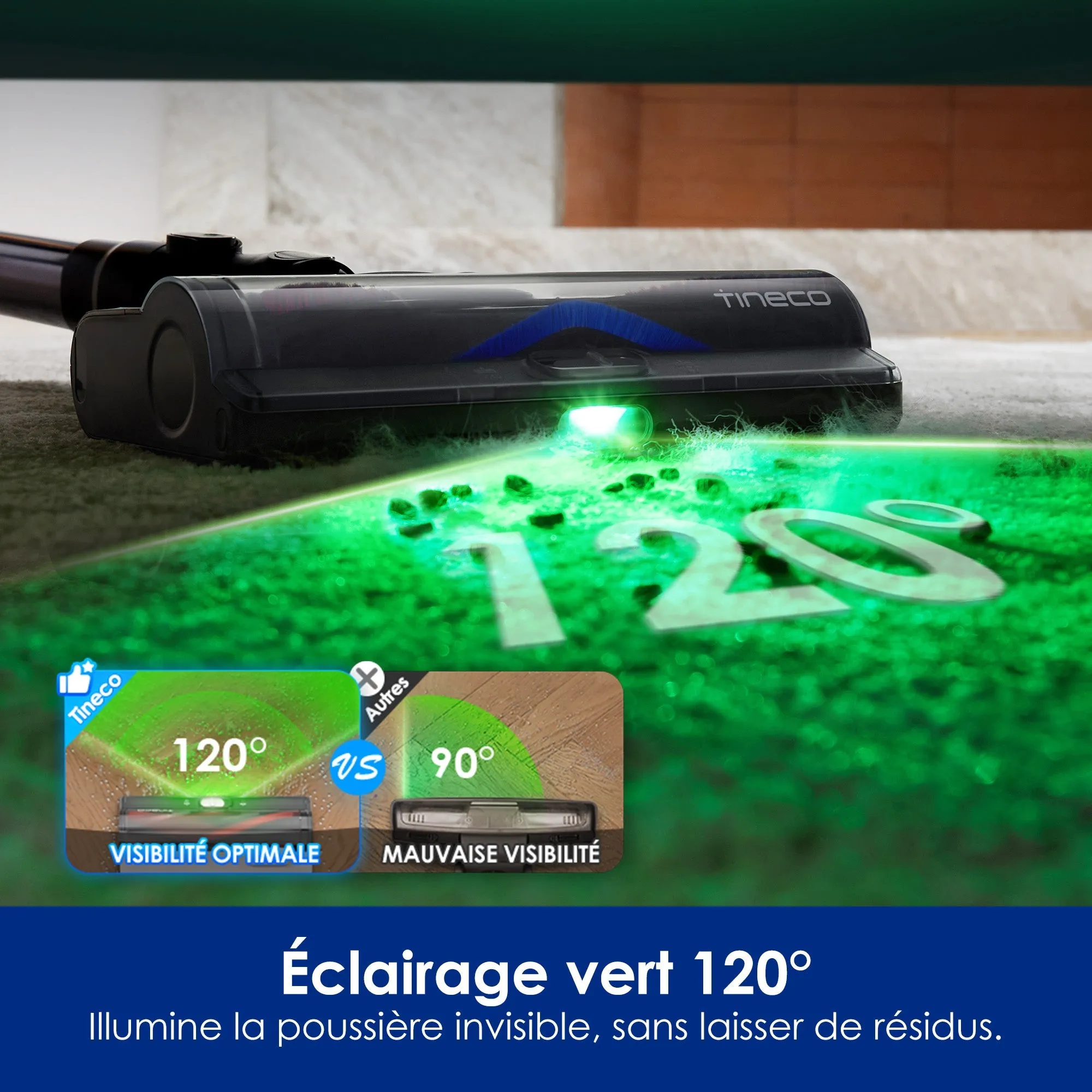 Tineco Pure One S50 Pro Aspirateur Balai sans Fil