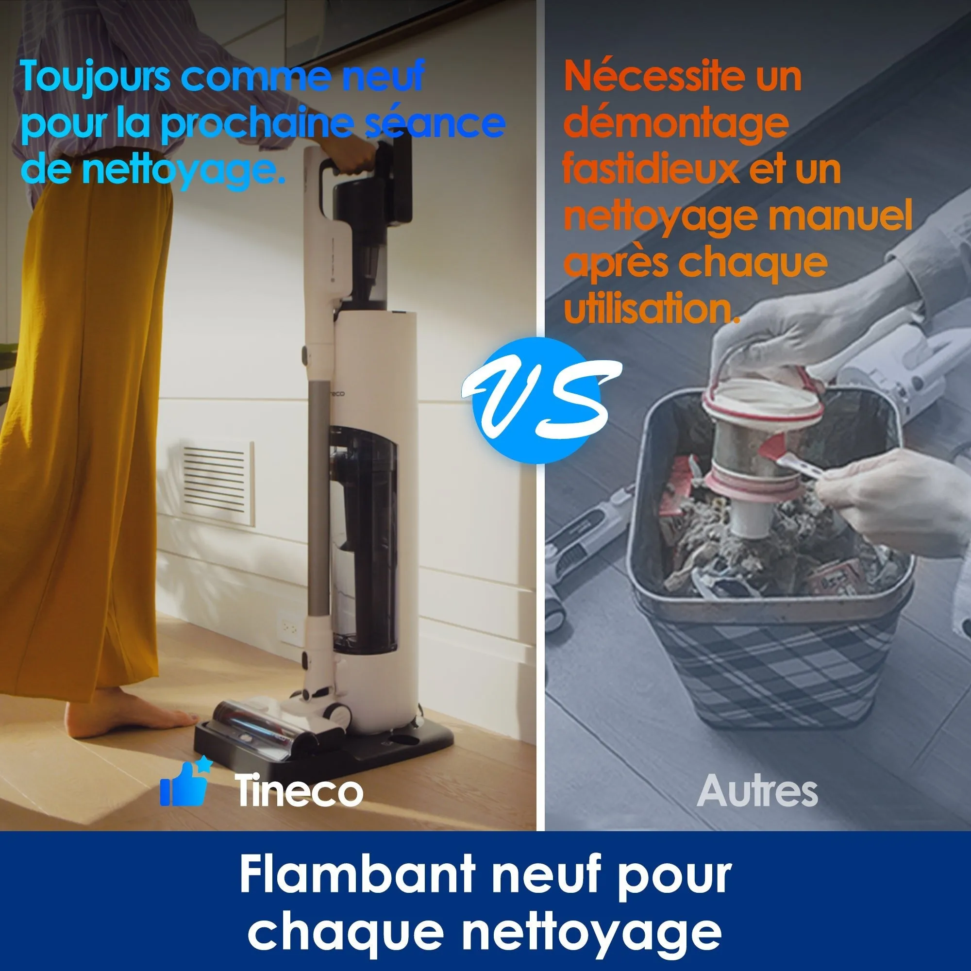 Tineco PURE ONE Station 5 PLUS Aspirateur Sans-Fil Intelligent