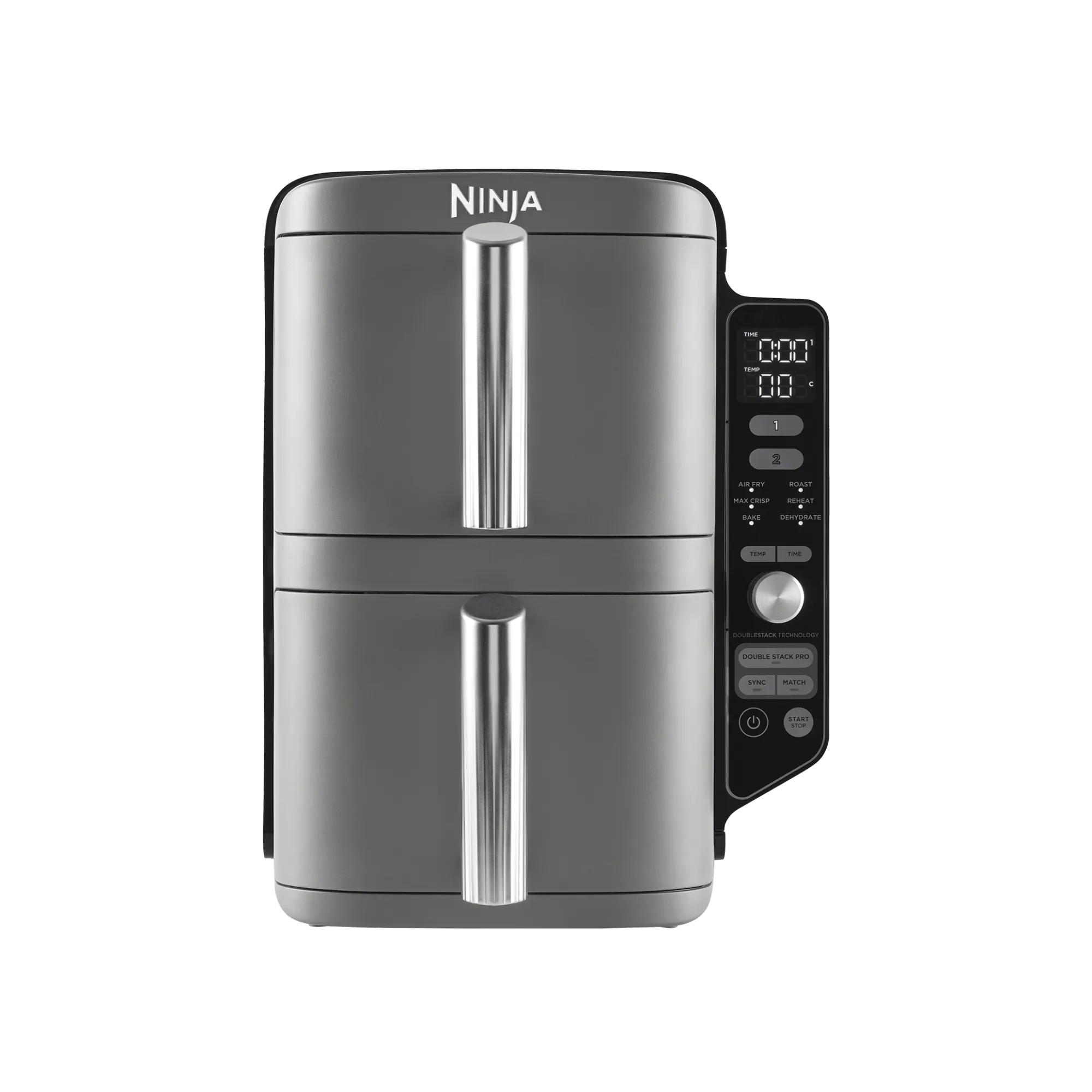 Air Fryer Ninja DoubleStack XL, verticale, 9.5L, 6-en-1 Gris