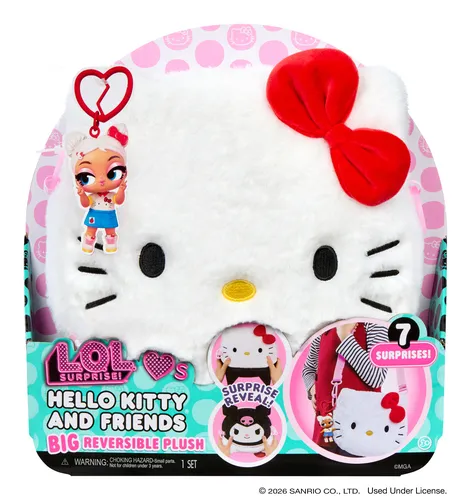 L.O.L. Surprise! L.O.L. Surprise Loves Hello Kitty & Friends BIG Reversible Plush