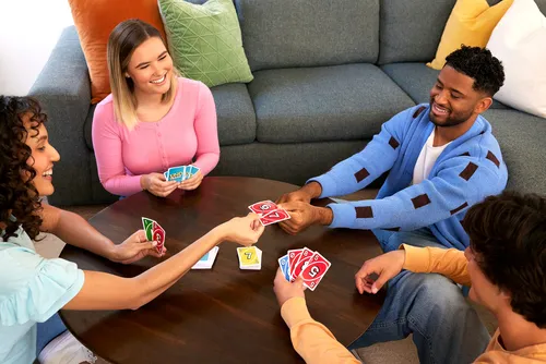 Mattel Games UNO Teams Card Game for Family Nights, Game Nights, Travel, Camping & Parties