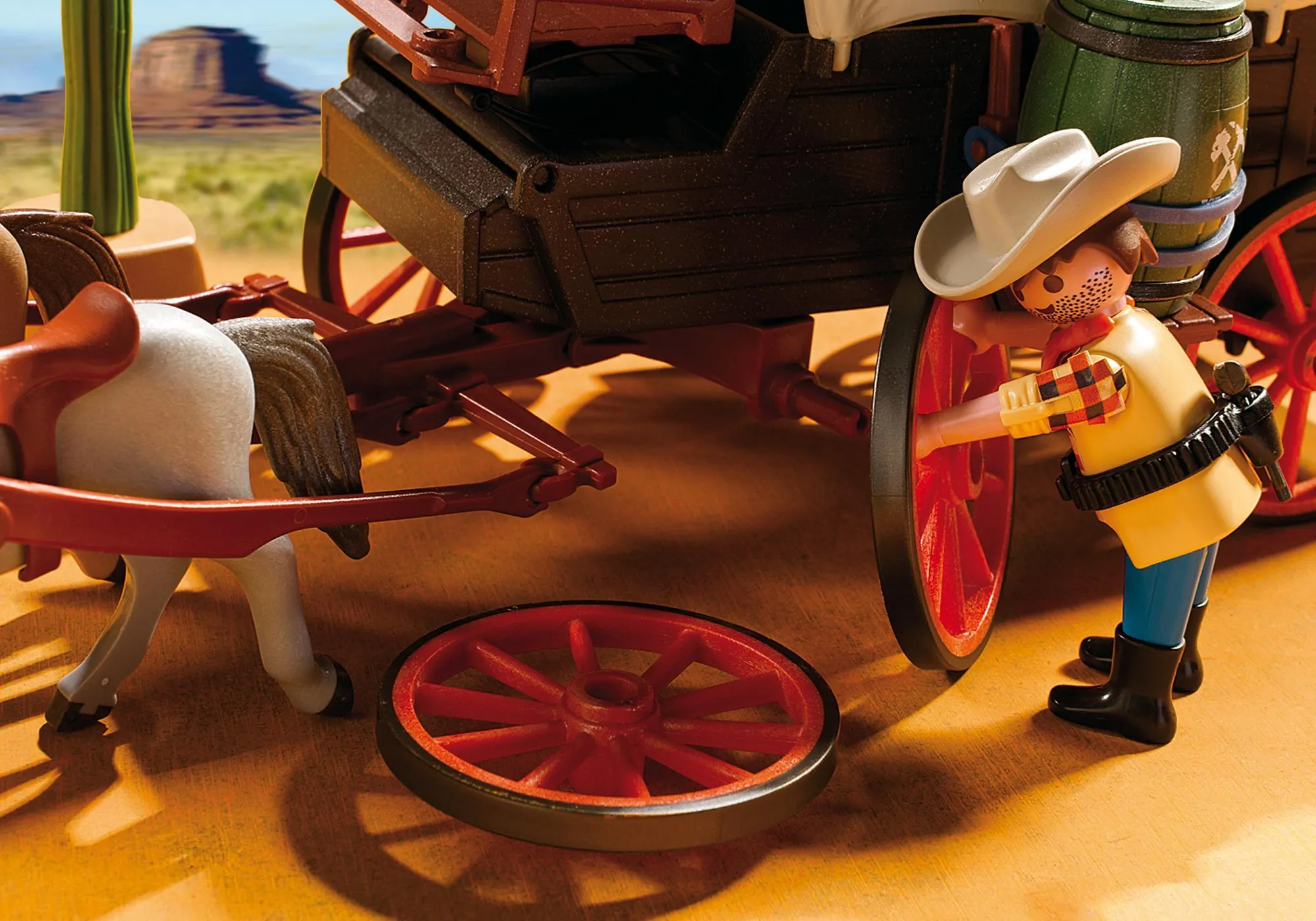 Playmobil 5248 Chariot avec cow-boys et bandits
