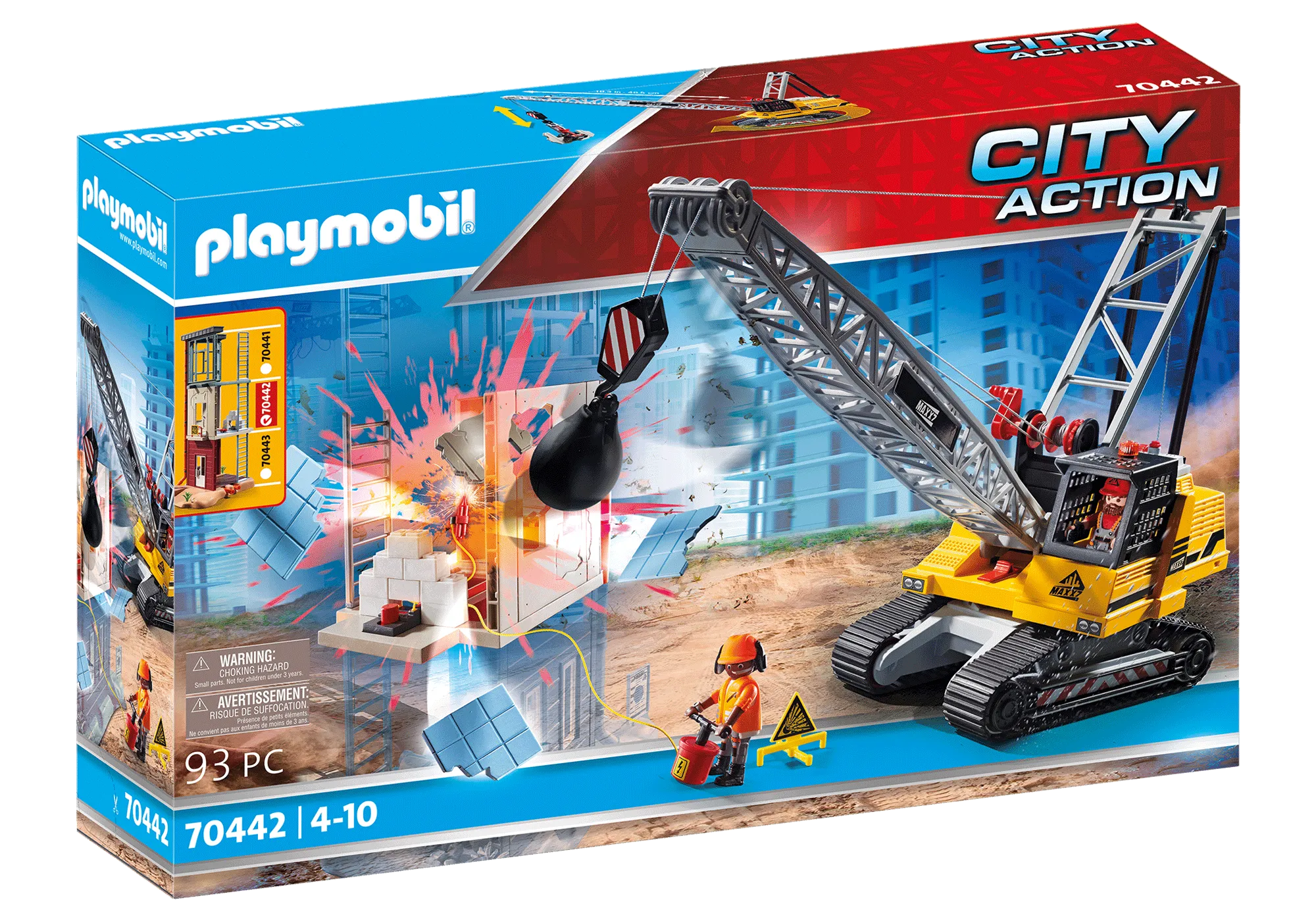 Playmobil 70442 Dragline avec mur de construction