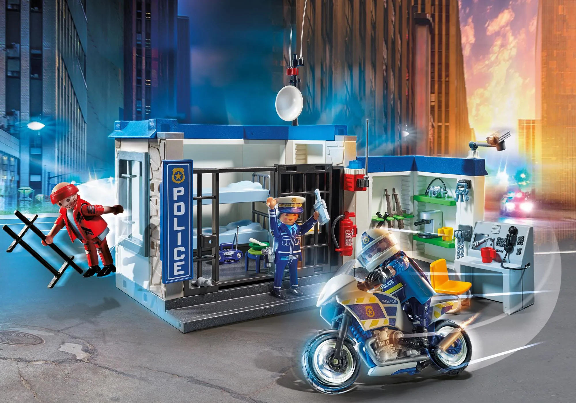 Playmobil 70568 Poste de police et cambrioleur