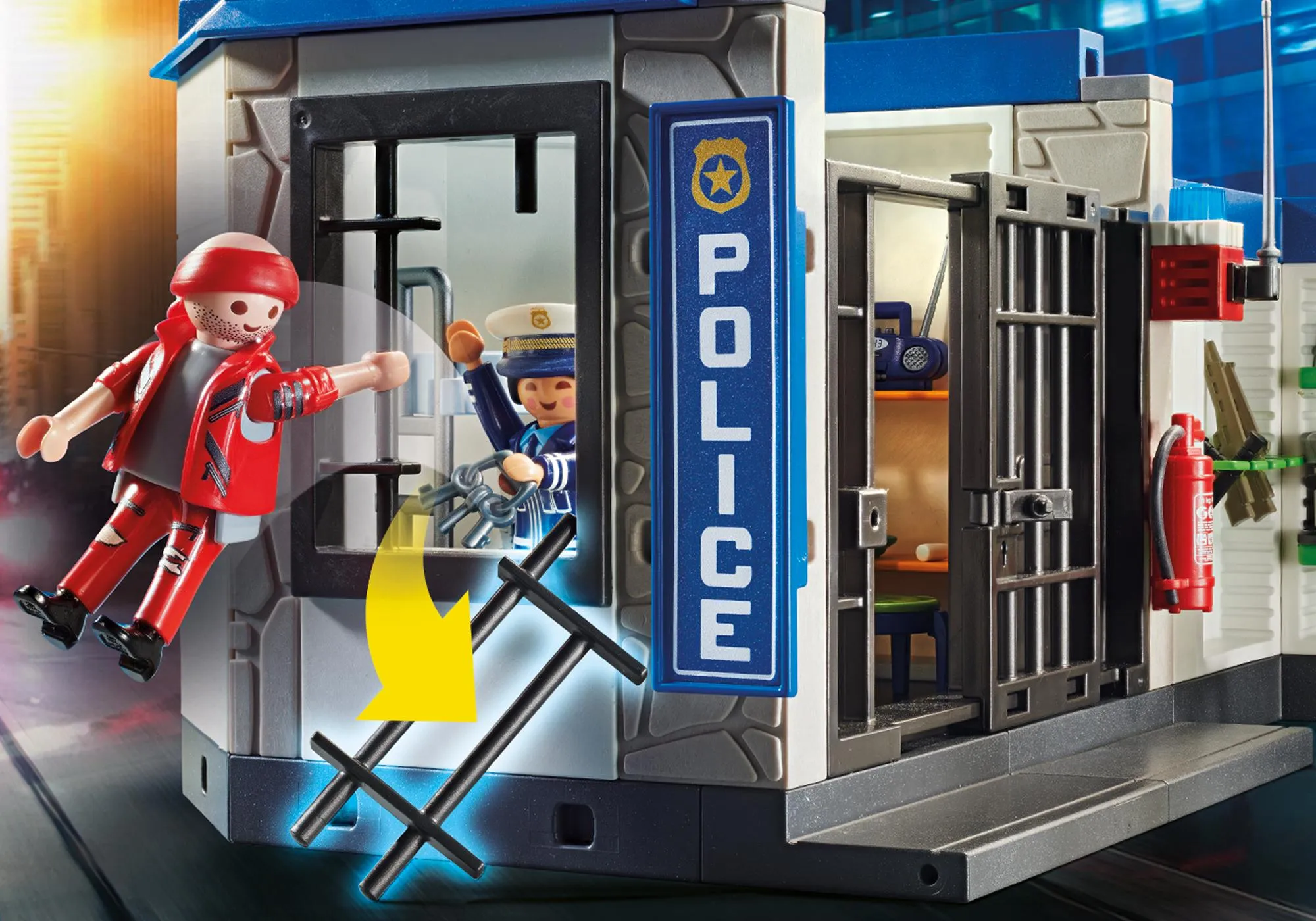 Playmobil 70568 Poste de police et cambrioleur
