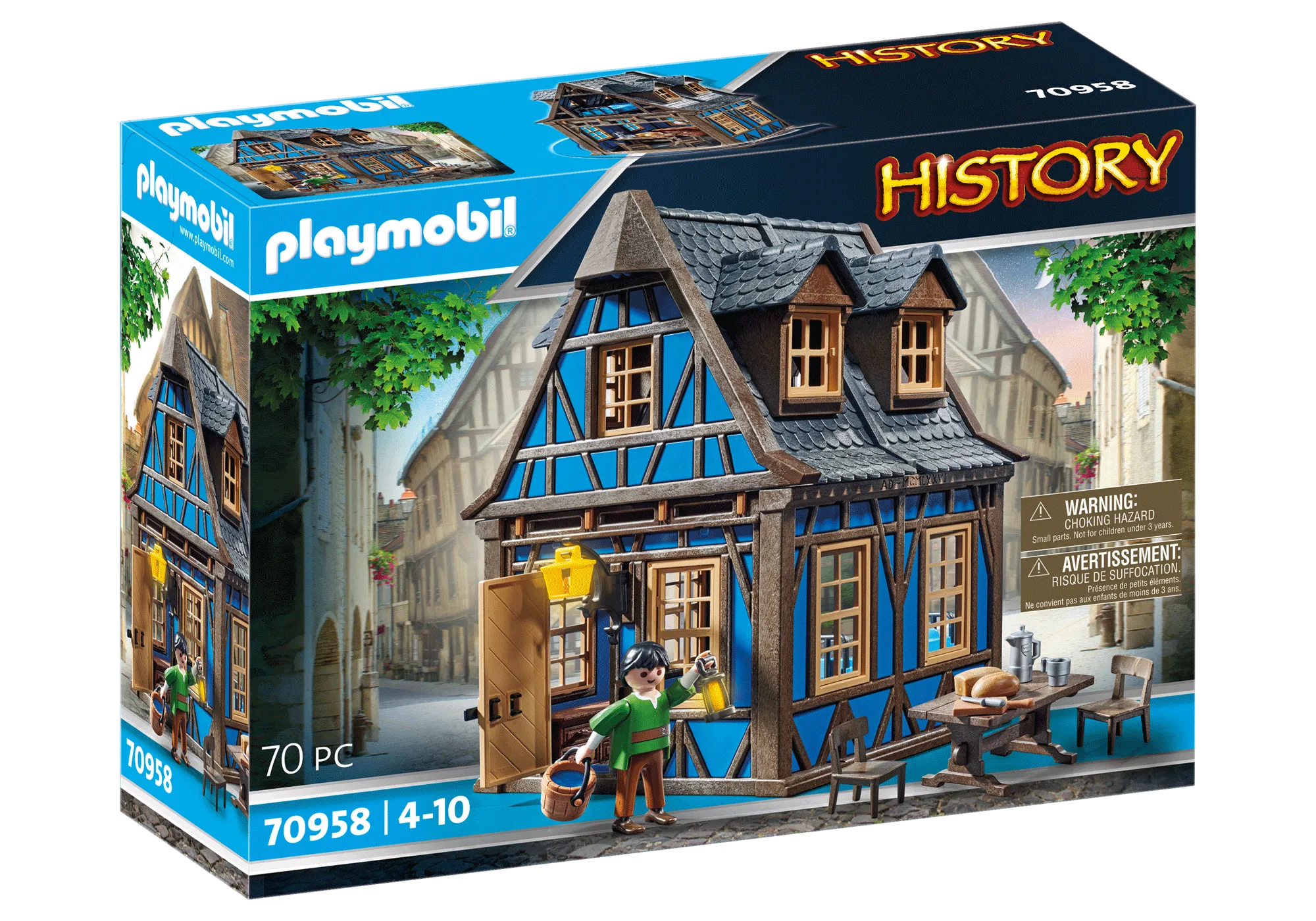 Playmobil 70958 Maison bleue à colombages