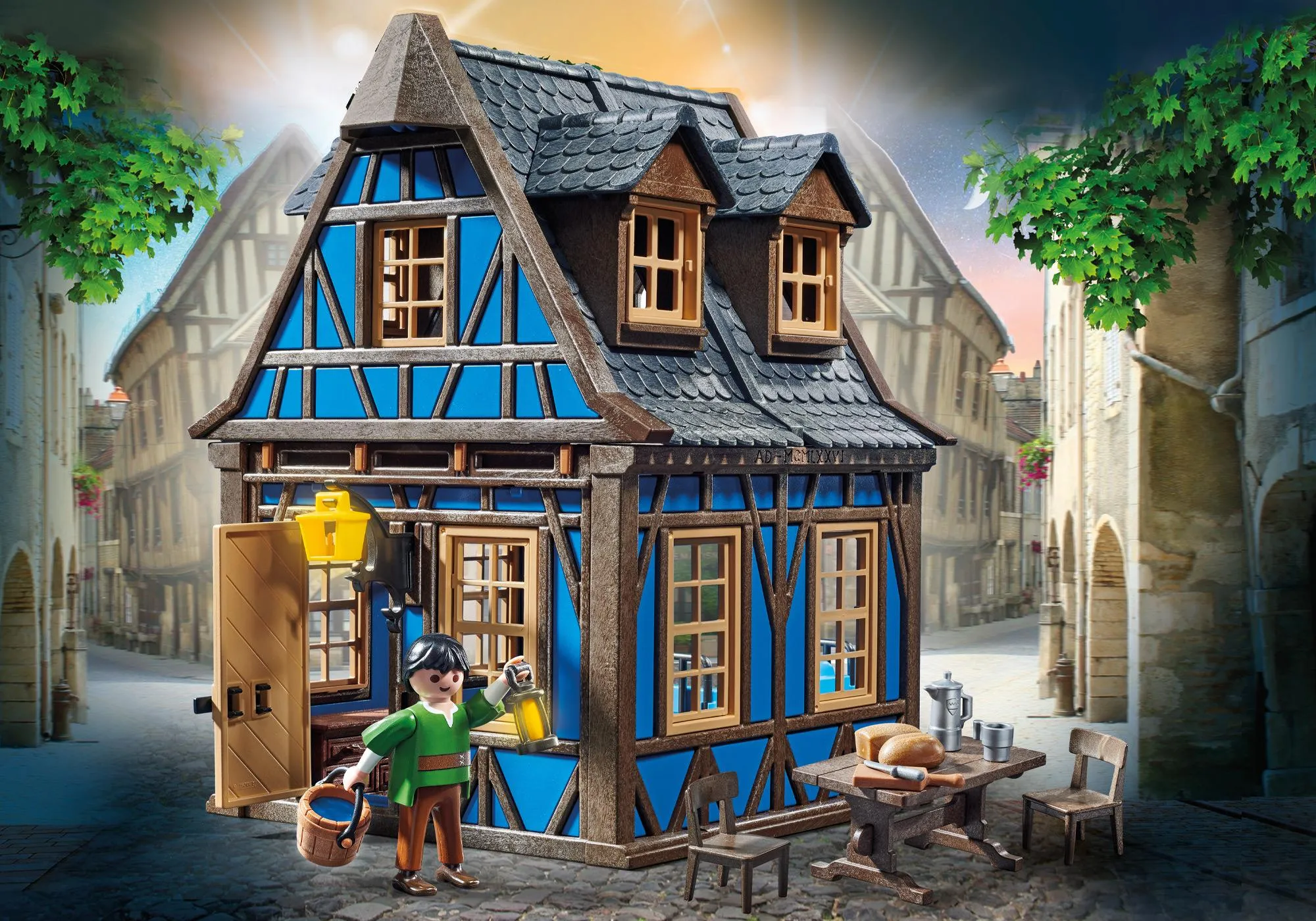 Playmobil 70958 Maison bleue à colombages