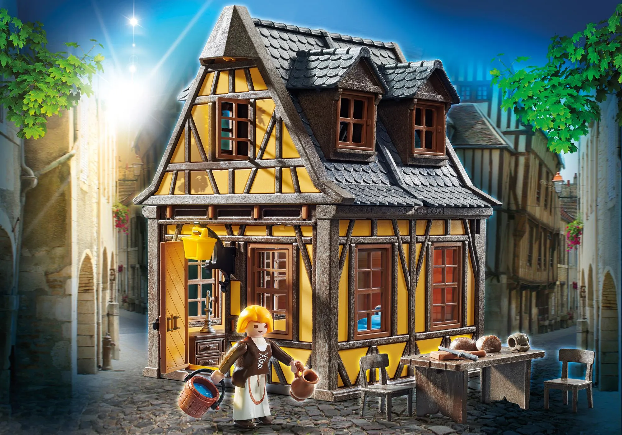 Playmobil 70957 Maison à colombage jaune