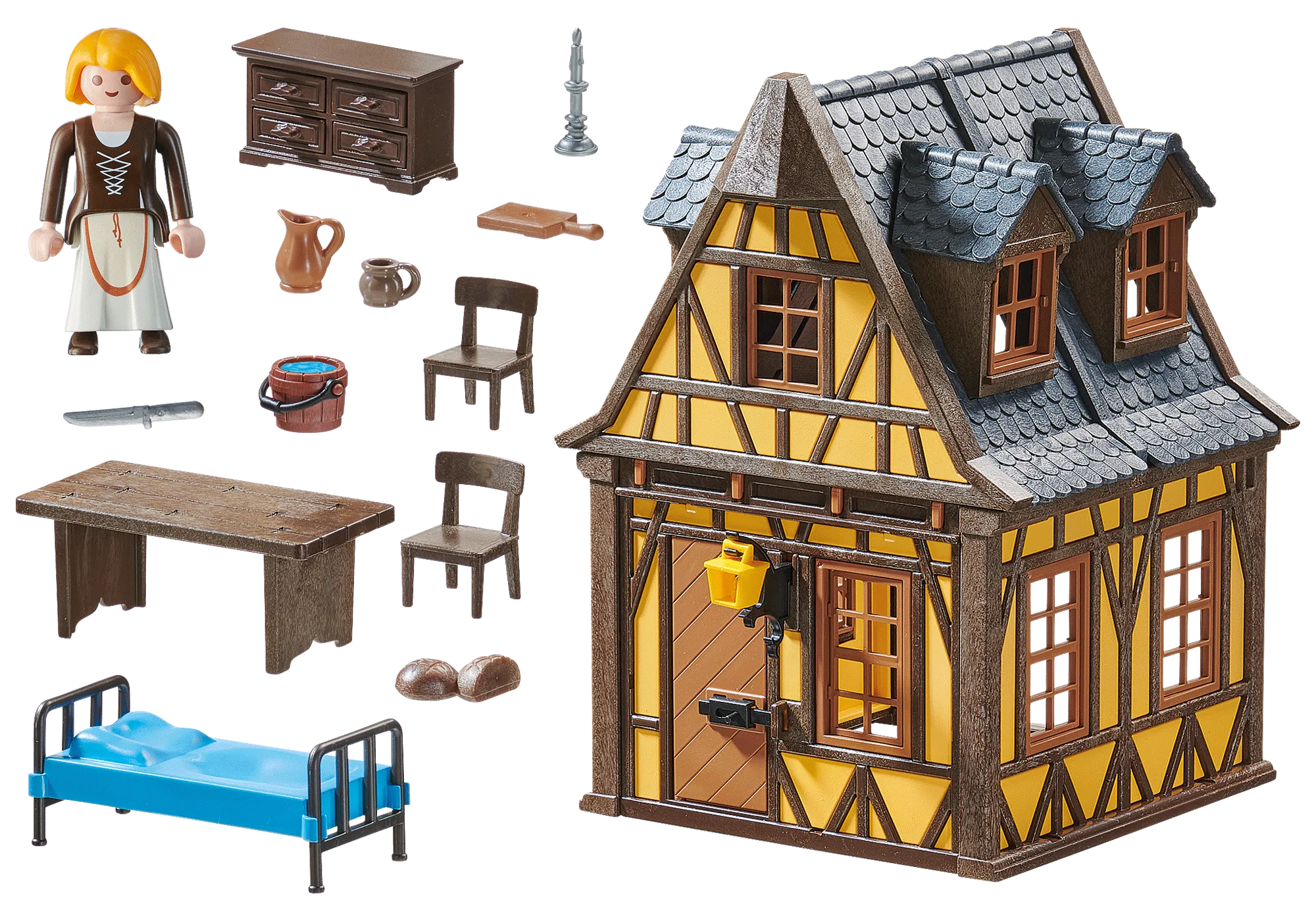 Playmobil 70957 Maison à colombage jaune