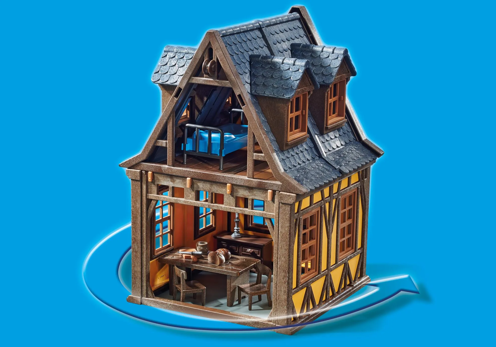 Playmobil 70957 Maison à colombage jaune