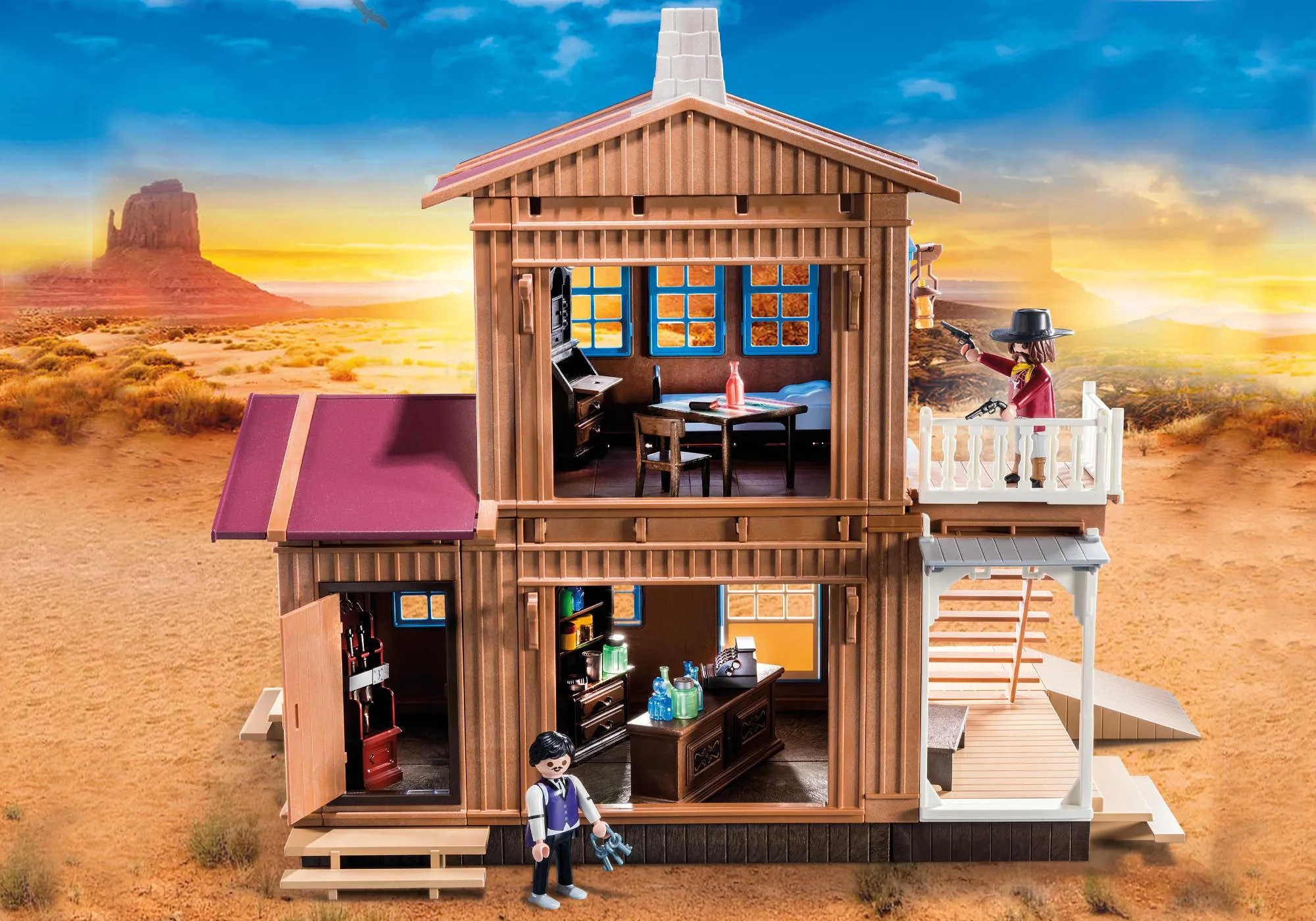 Playmobil 70947 Magasin du Far-West avec studio