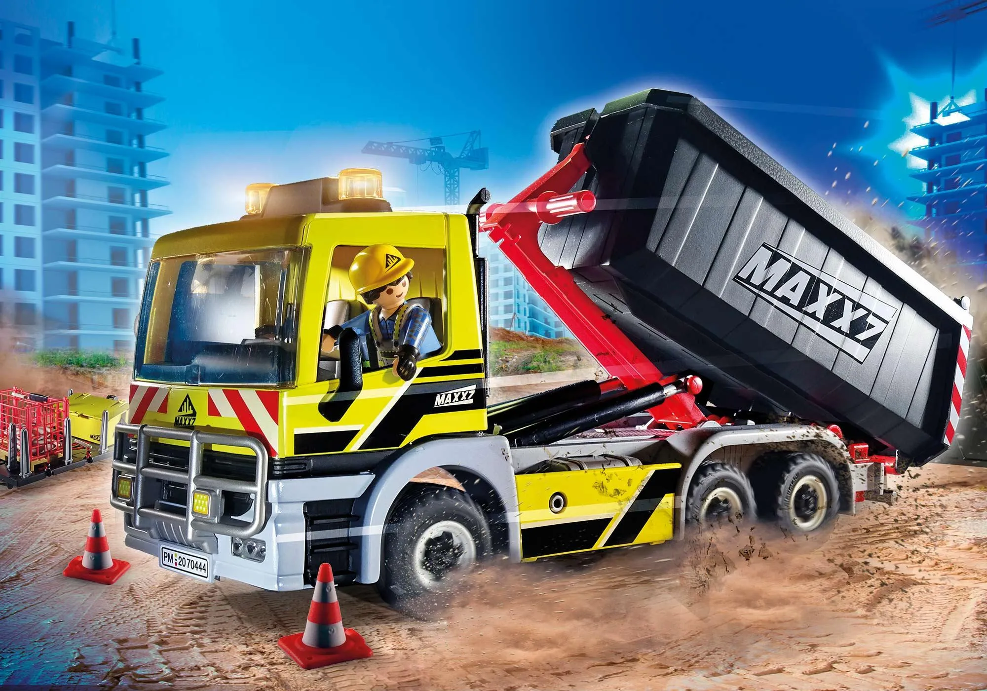 Playmobil 70444 Camion avec benne et plateforme