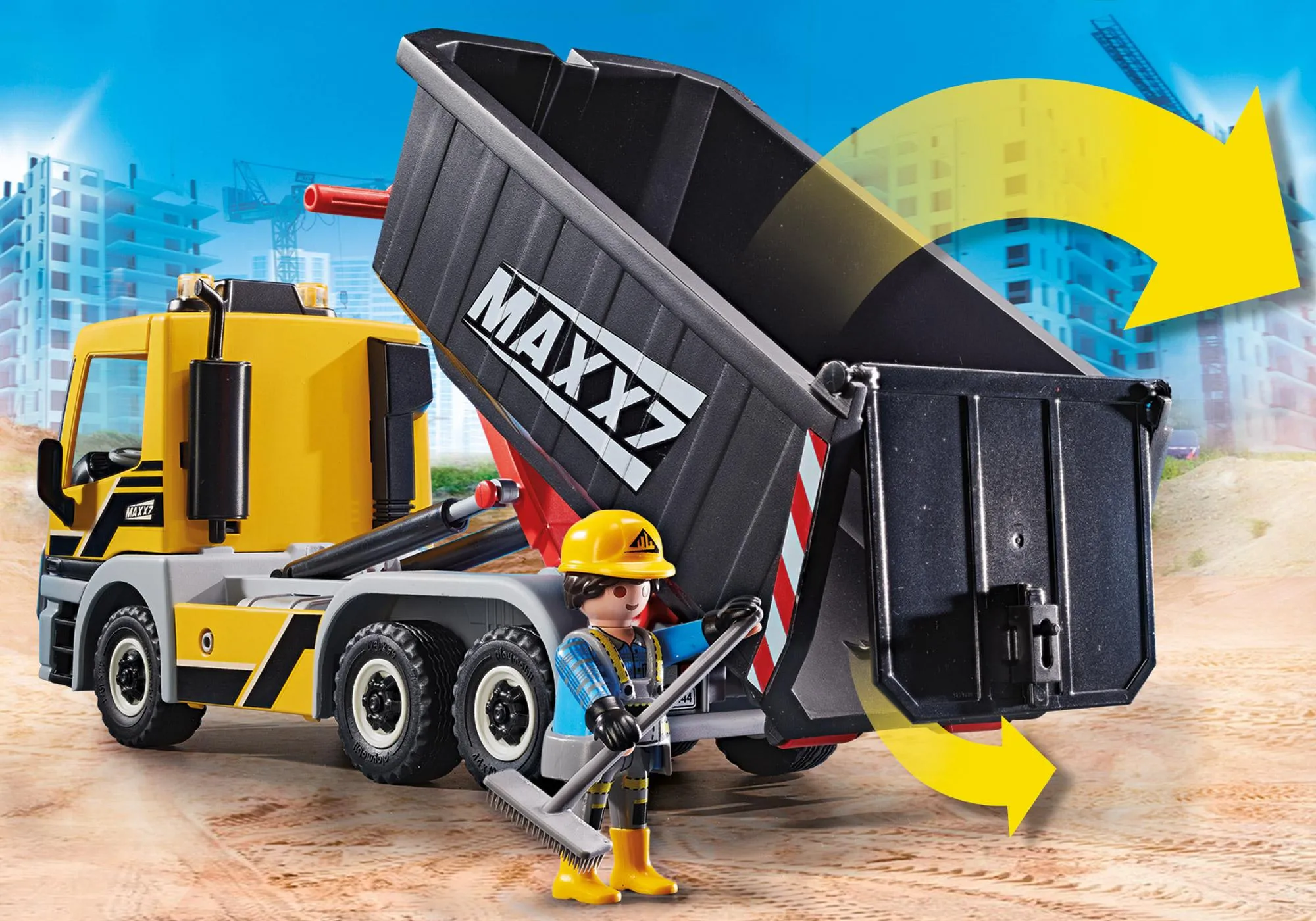 Playmobil 70444 Camion avec benne et plateforme