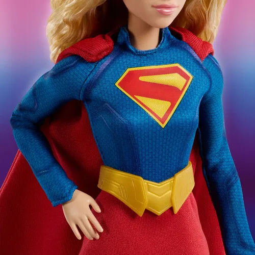 Barbie Signature DC Supergirl-Modepuppe, Superheldenkostüm mit Cape