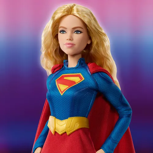 Barbie Signature DC Supergirl-Modepuppe, Superheldenkostüm mit Cape
