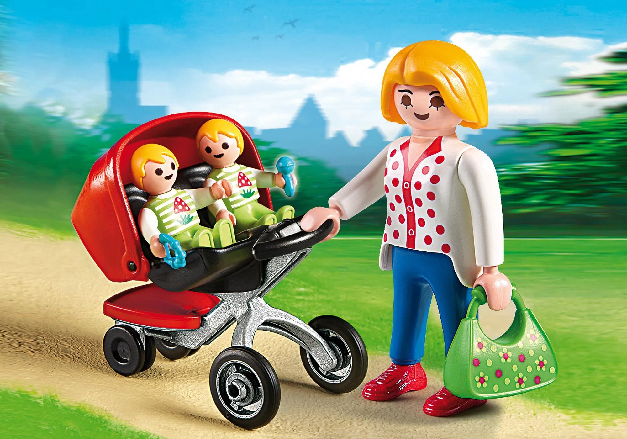 Playmobil 5573 Maman avec jumeaux et landau