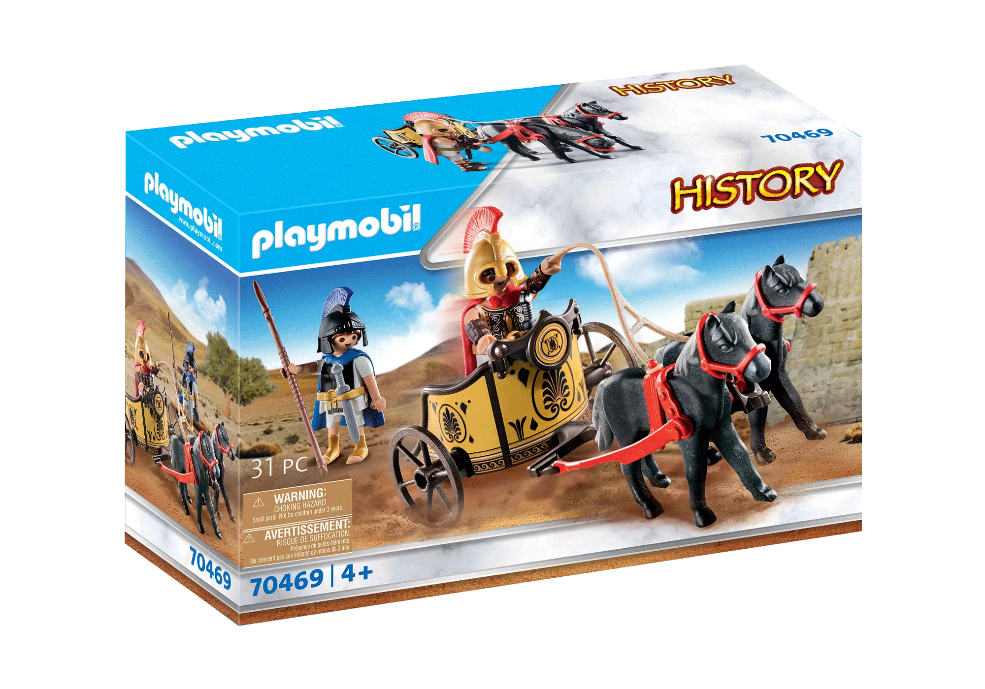 Playmobil 70469 Achille et Patrocle avec char