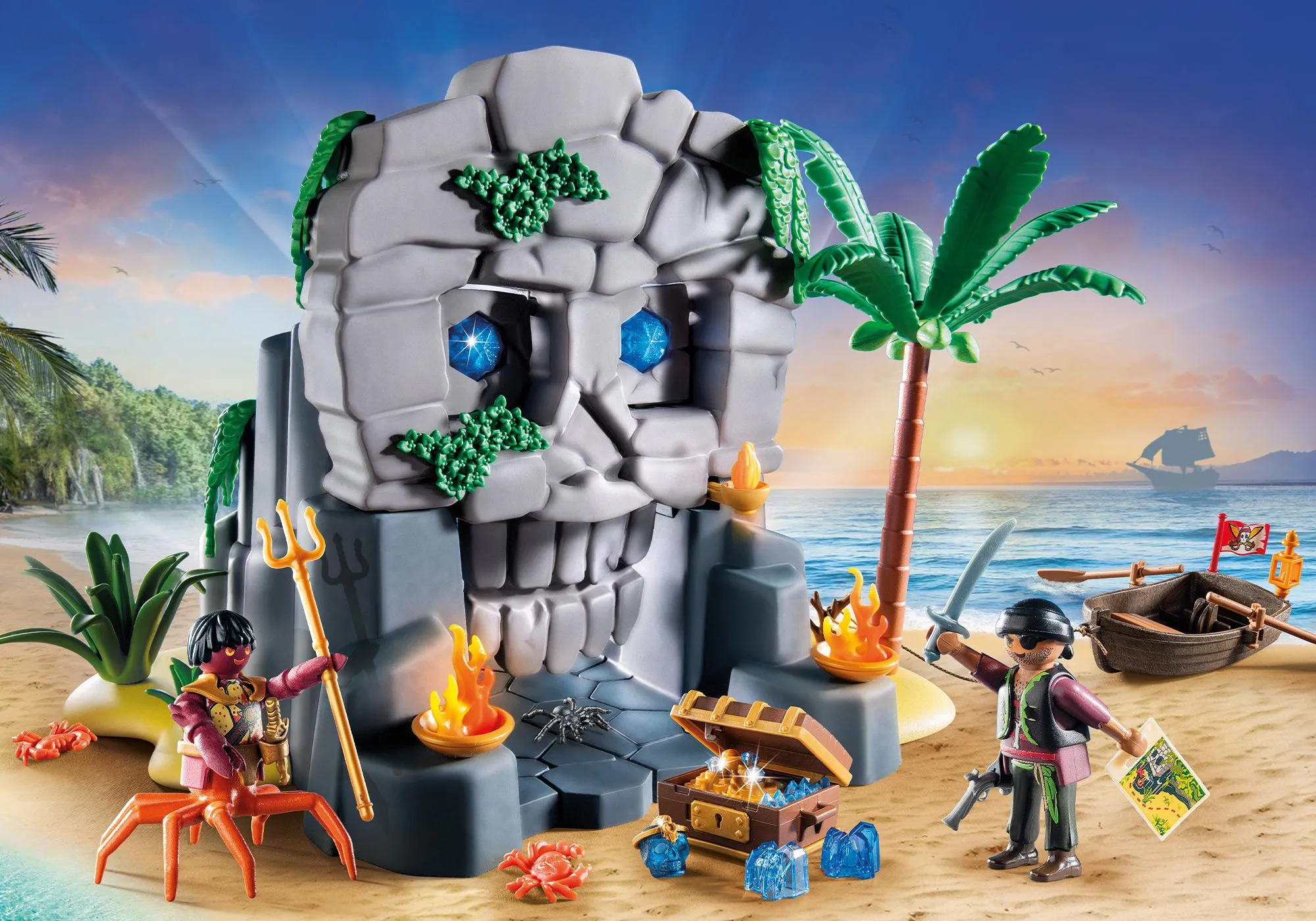 Playmobil 71531 Ile au trésor avec pirate et monstre marin