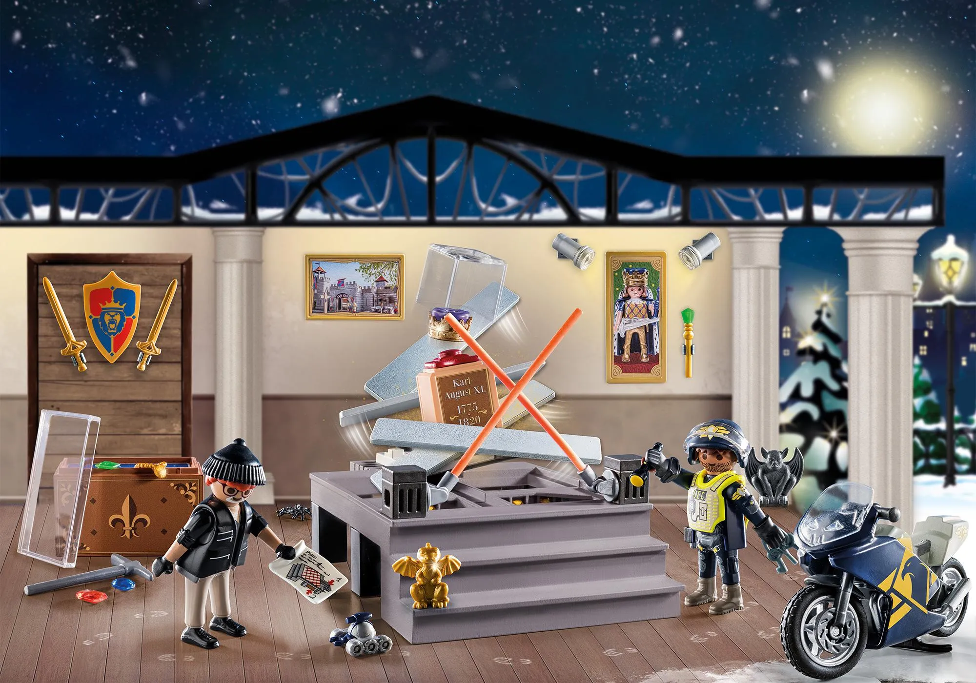 Playmobil 71347 Calendrier de l'Avent Police et voleur de musée