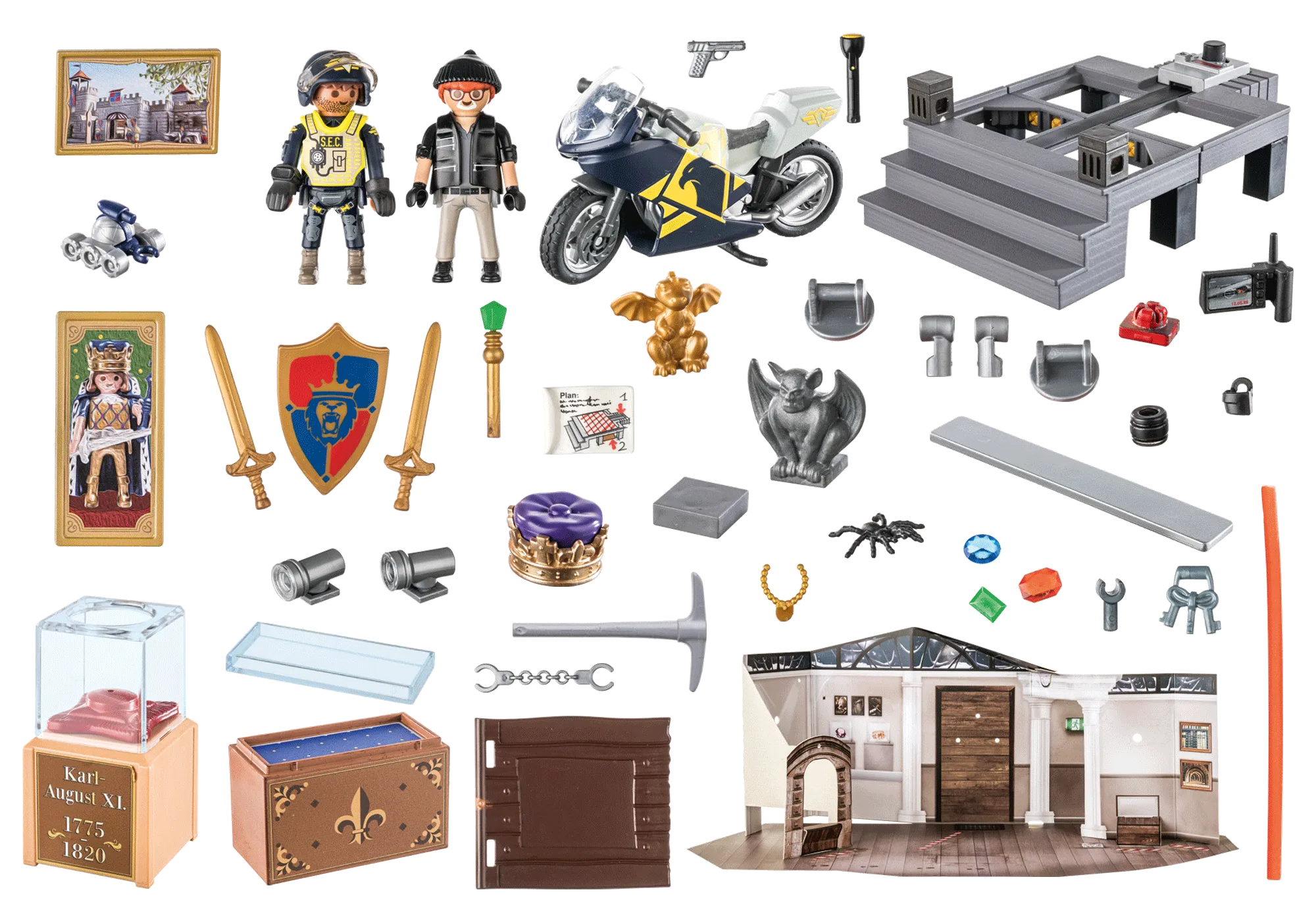 Playmobil 71347 Calendrier de l'Avent Police et voleur de musée