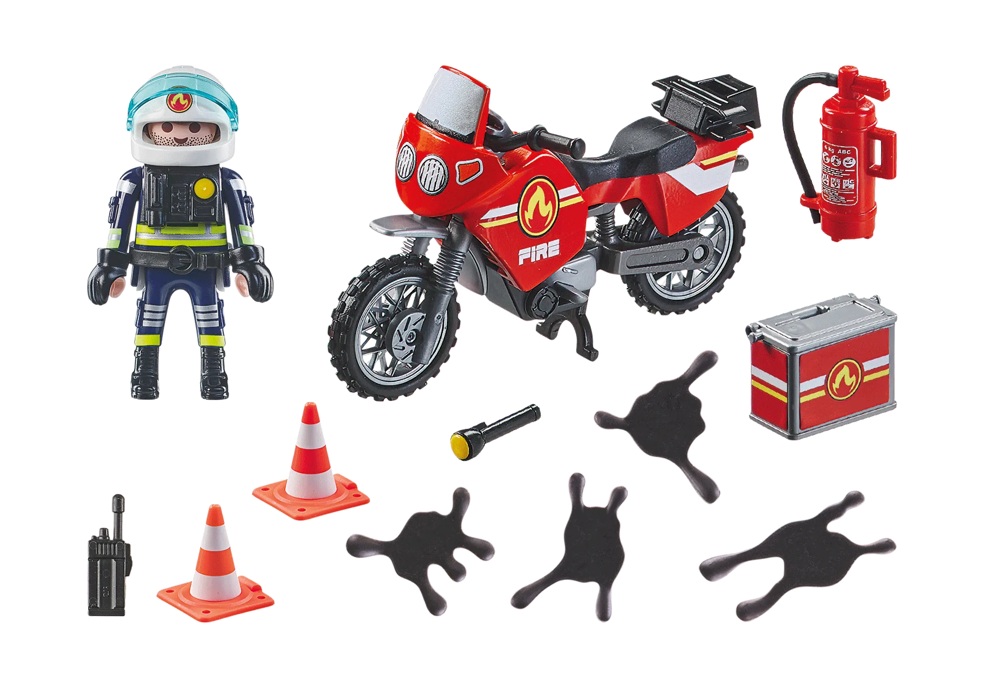 Playmobil 71466 Pompier et moto