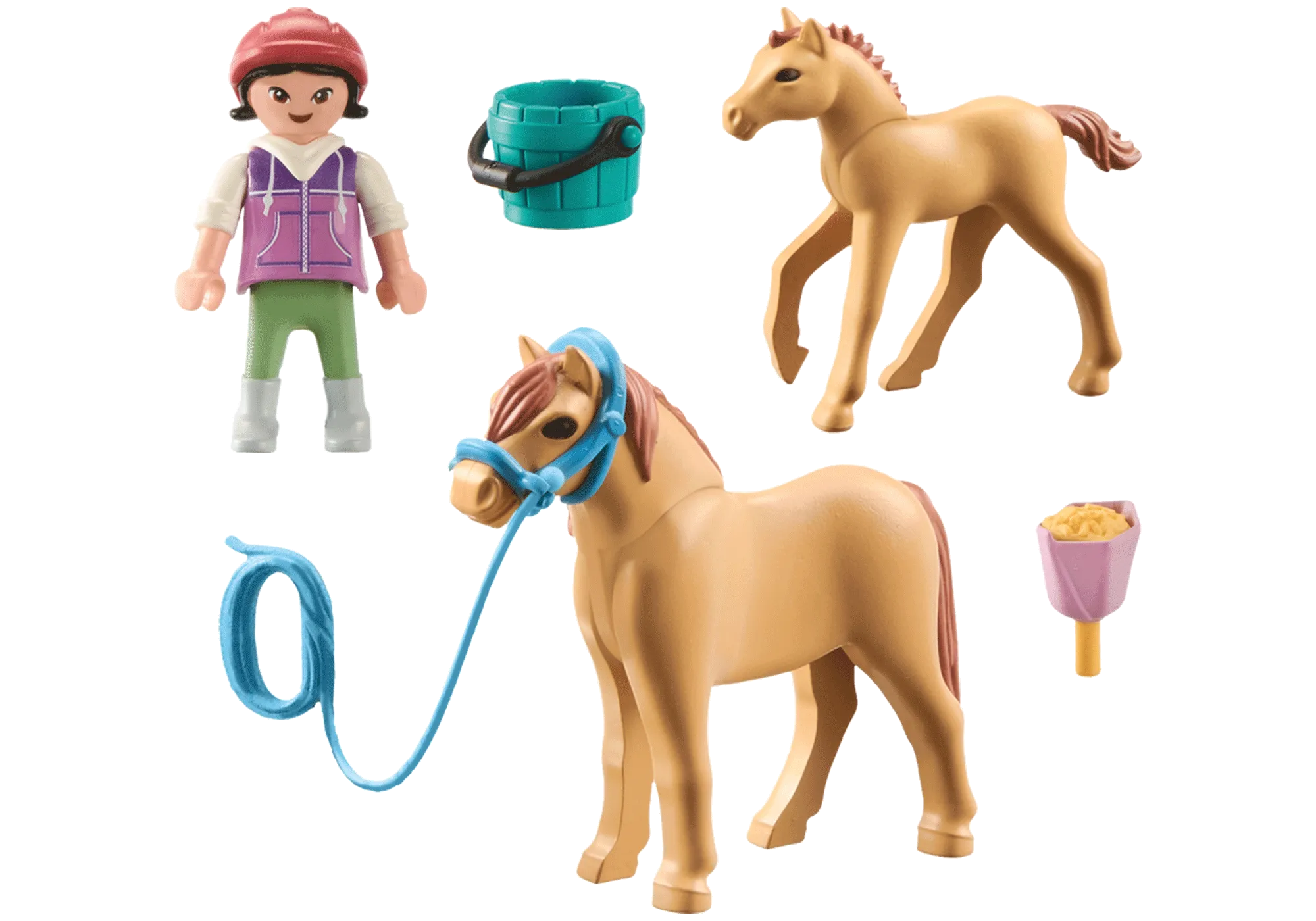 Playmobil 71498 Enfant avec poney et son bébé