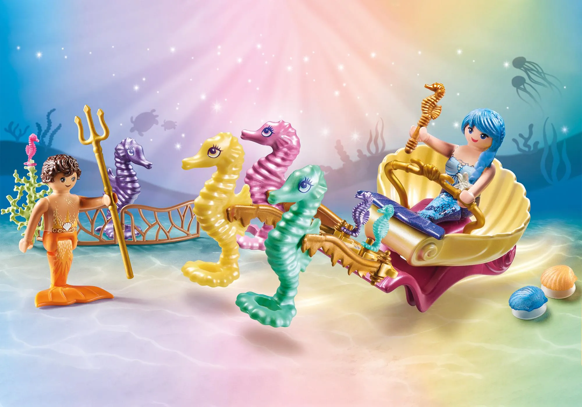 Playmobil 71500 Calèche avec sirènes et hippocampes