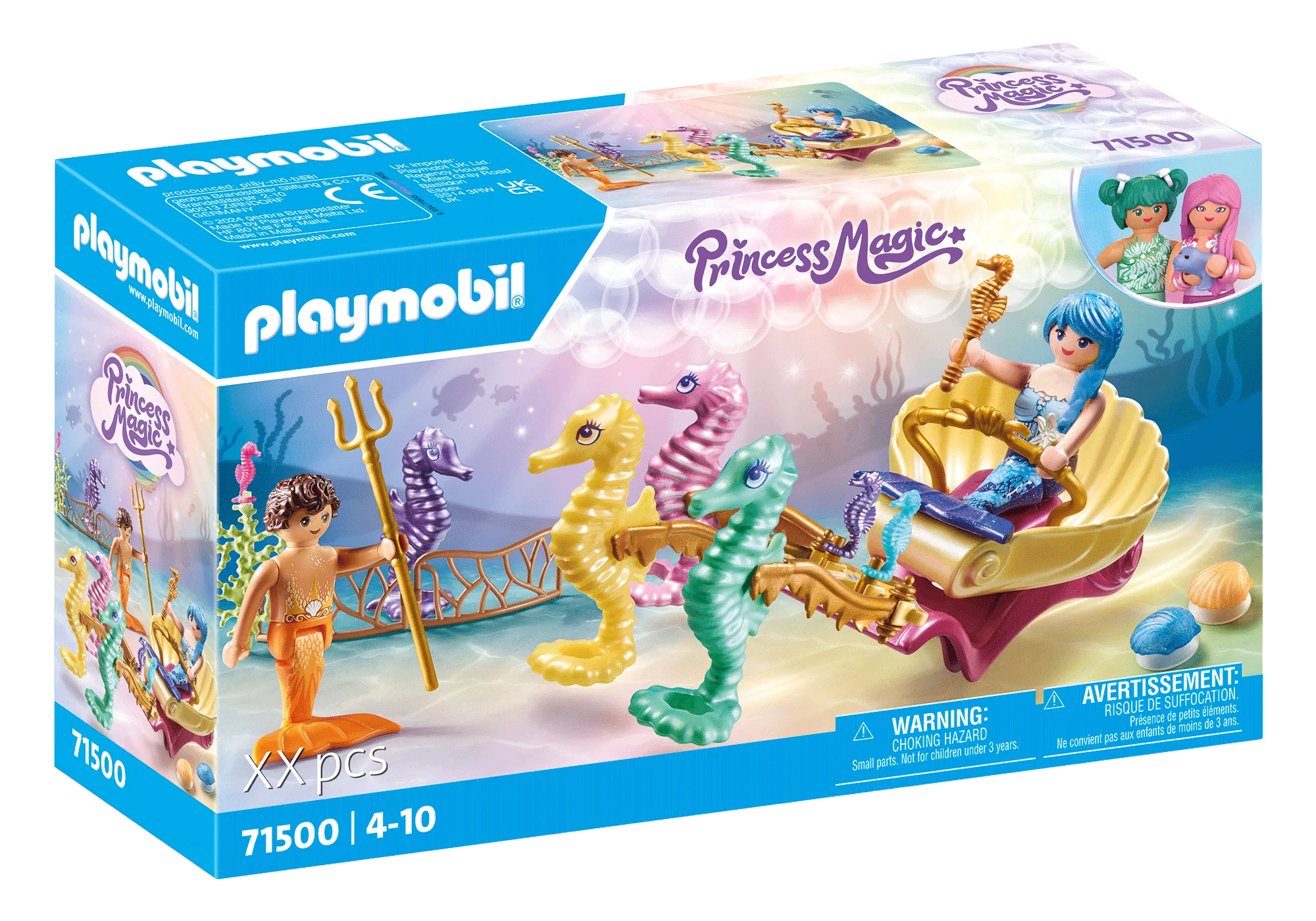 Playmobil 71500 Calèche avec sirènes et hippocampes