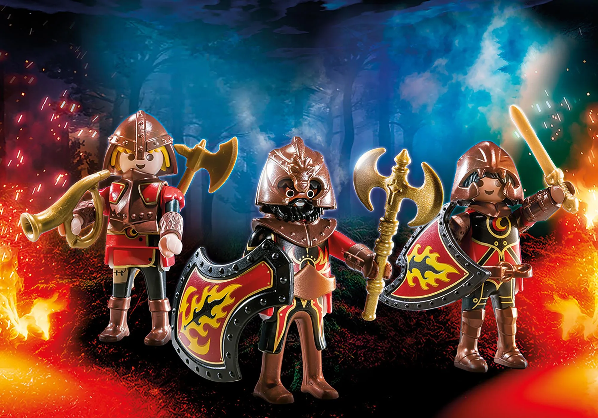 Playmobil 70672 3 combattants Burnham Raiders