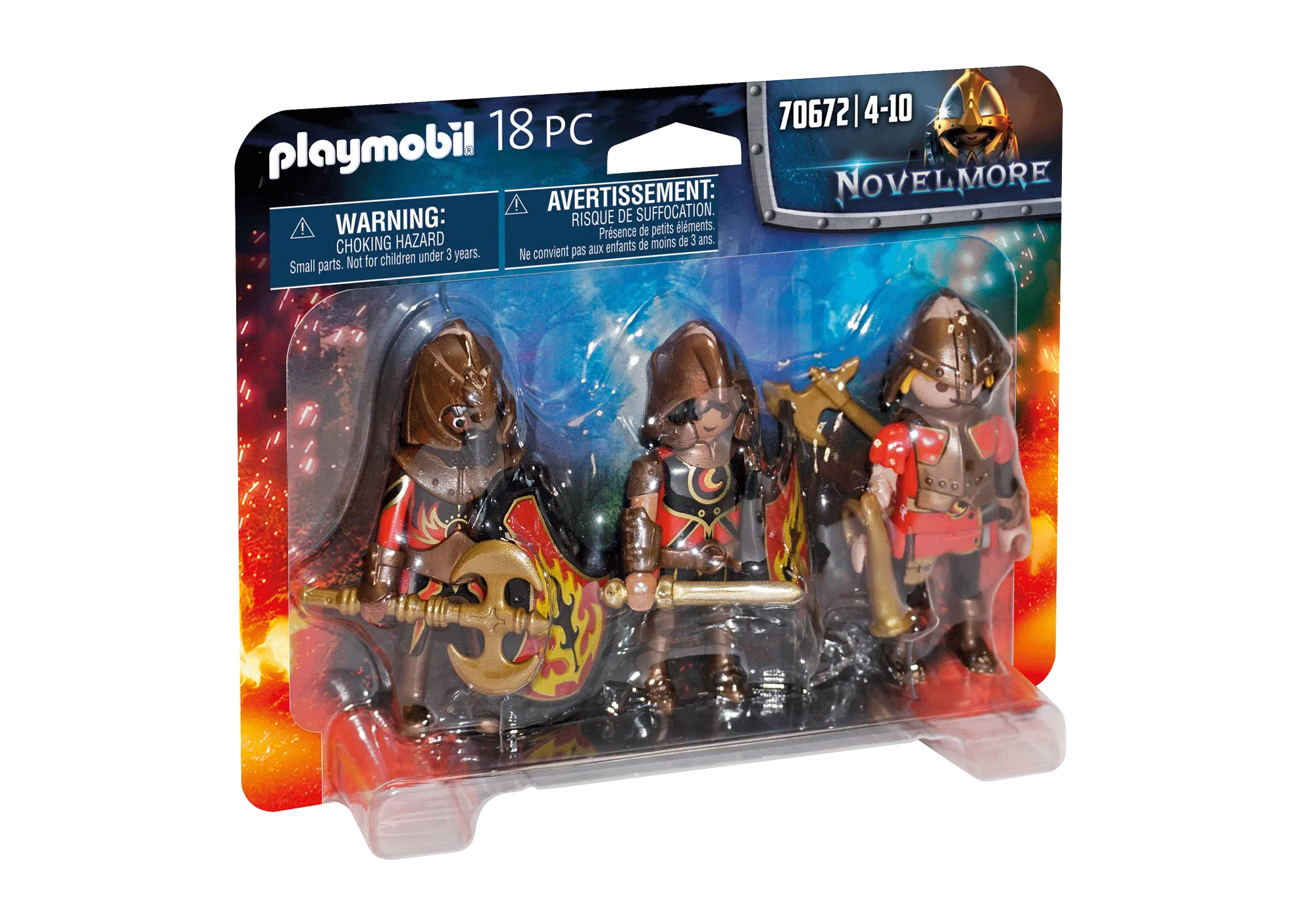 Playmobil 70672 3 combattants Burnham Raiders