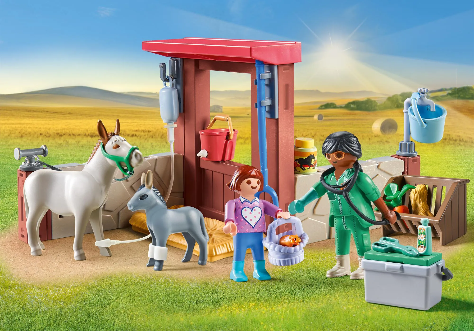Playmobil 71471 Vétérinaire avec animaux de la ferme